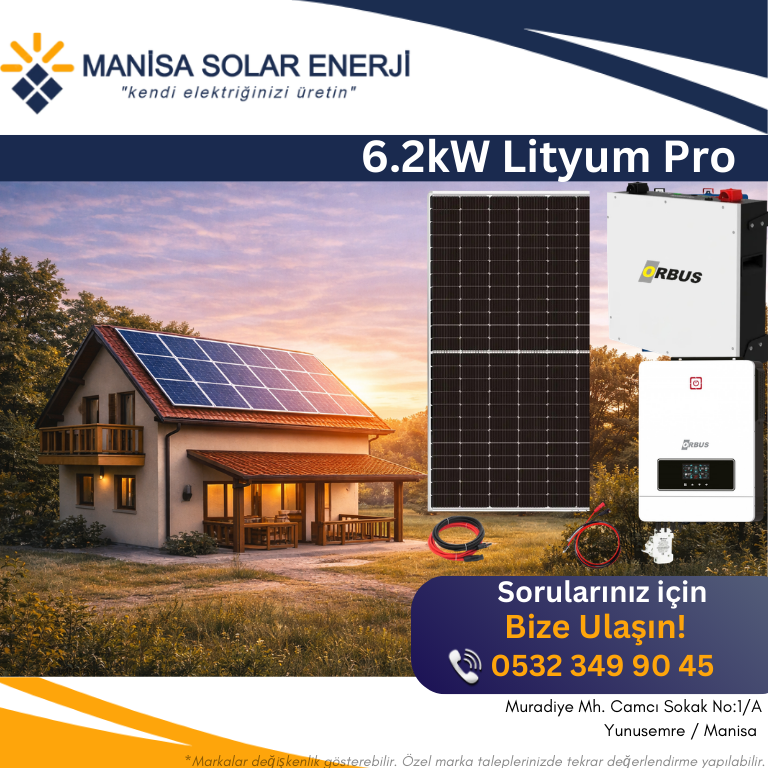 11 kW Lityum Pro Bağ Evi Paketi